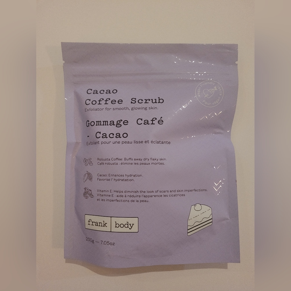 NWT Frank Body Cocao Coffee Body Scrub